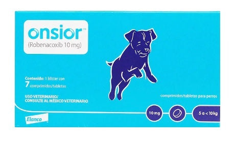 Onsior 10 mg 7 tabletas ( Robenacoxib ) antiinflamatorio